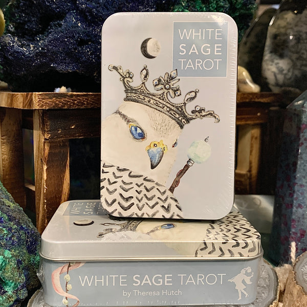 White Sage Tarot in a Tin by Theresa Hutch