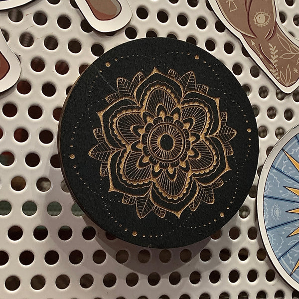 Mandala 15 Magnet by Zen and Meow