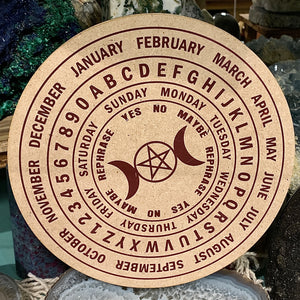 Triple Moon Pendulum / Altar Board 8 Inch