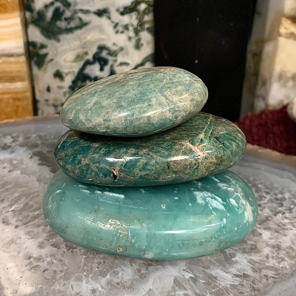 Amazonite Palm Stone