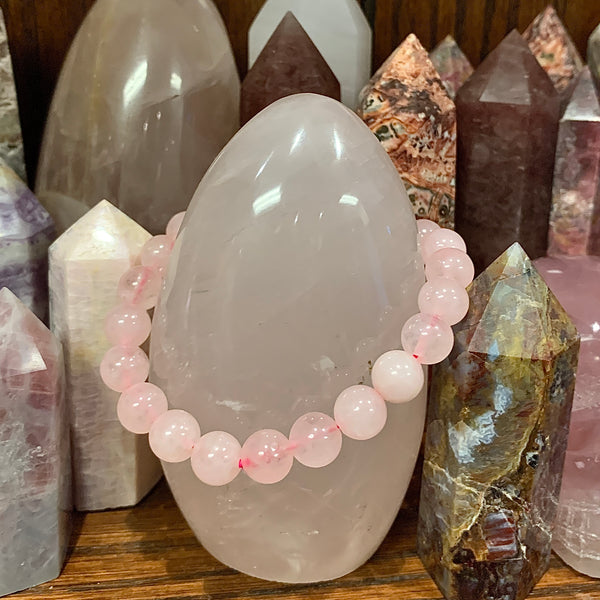 Rose Quartz Stackable Bracelet | 8mm