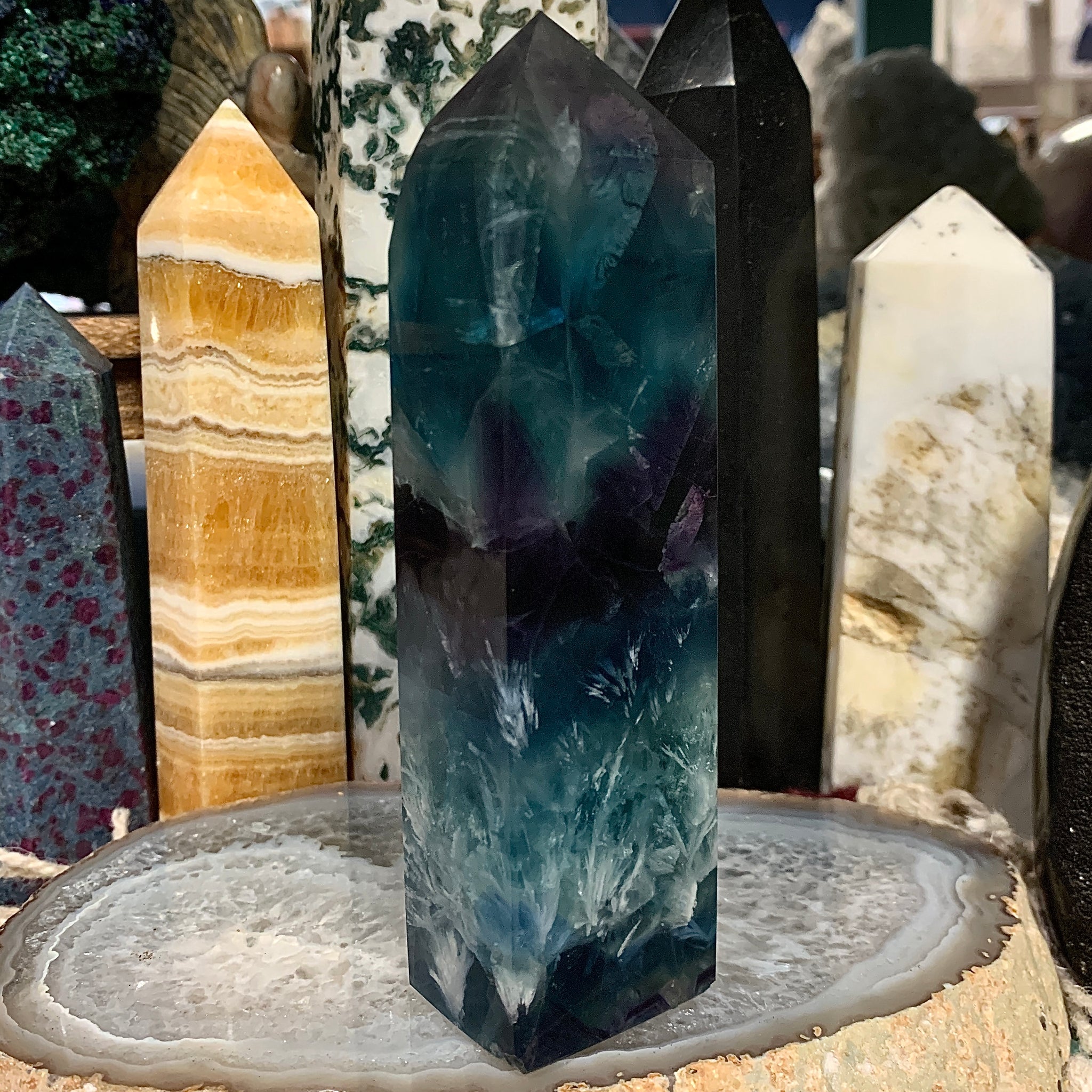 Feather Fluorite Generator Tower