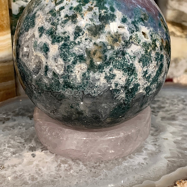 Rose Quartz Sphere Stand