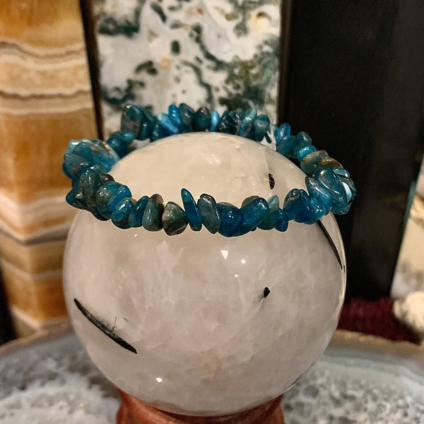 Apatite Chip Style Stackable Bracelet