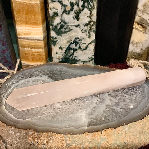 Rose Quartz Single Terminated Wand 5.5”