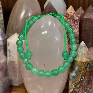 Green Aventurine Macrame Closure Bracelet