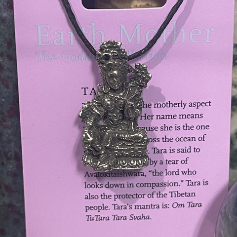 Tara Pewter Pendant Necklace