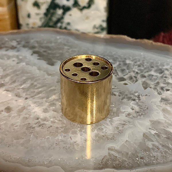 Incense Burner 9 Hole Brass Round