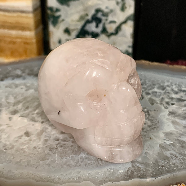 Rose Quartz Skull 1.5 Inch