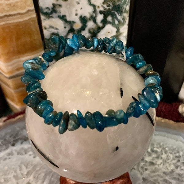 Apatite Chip Style Stackable Bracelet