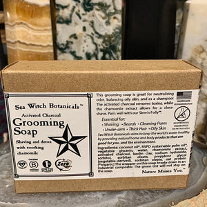 Grooming Soap - With Activated Charcoal by Sea Witch Botanicals