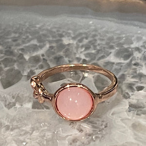 Rose quartz hot sale eternity band