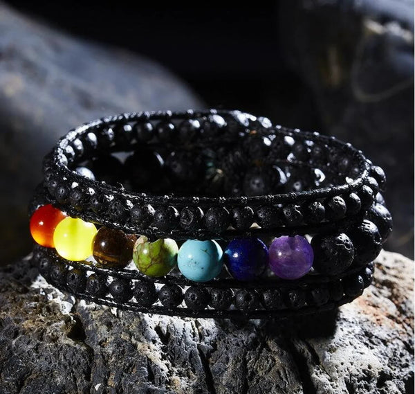 7 Chakras Balancing Cuff Bracelet