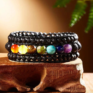 7 Chakras Balancing Cuff Bracelet