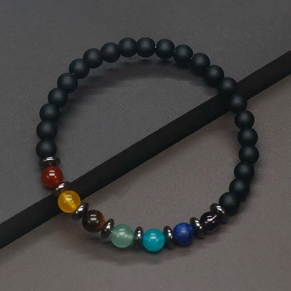 7 Chakra Balance & Weight Loss Support Magnetic Bracelets