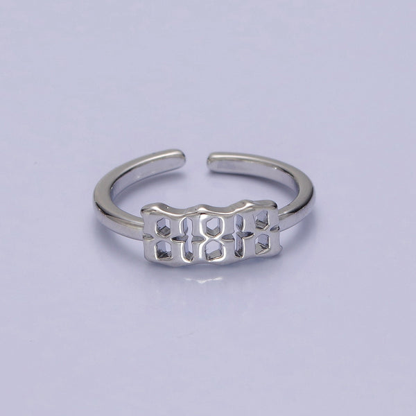 Silver Angel Number Ring