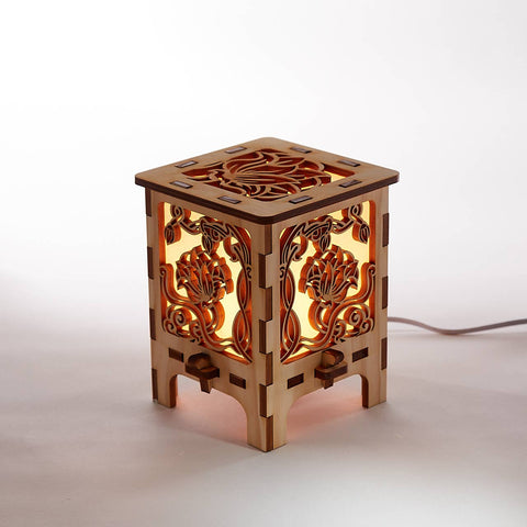 Curious Customs - Lotus Tabletop Lamp