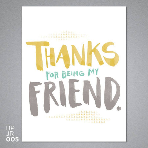Breathless Paper Co. - Thanks For Being My Friend Card