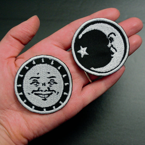 Ouija Sun and Moon Iron On Patch Set