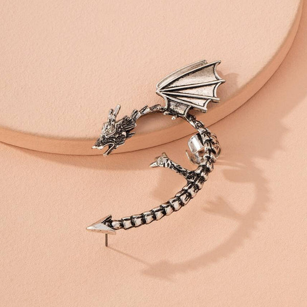 Dragon Silver Earcuff