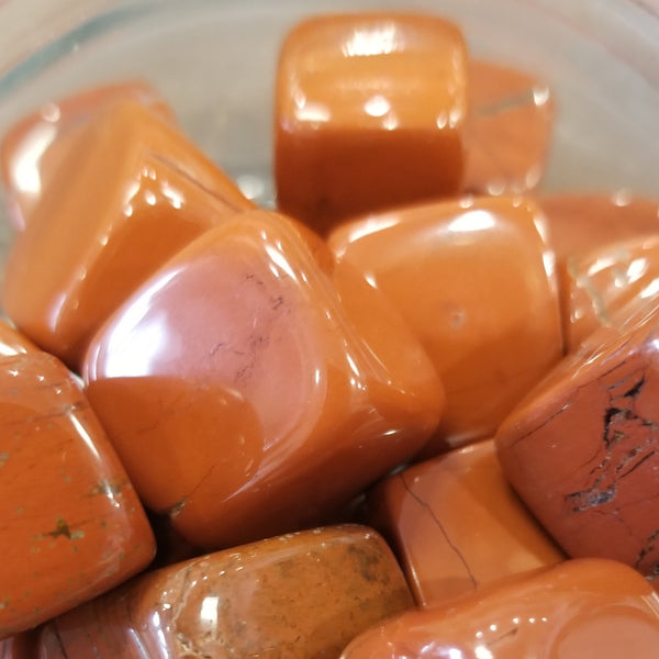 Natural Red Jasper Pocket Stone Cube