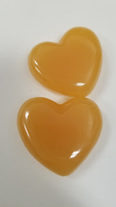 Orange Calcite 2 inch Heart