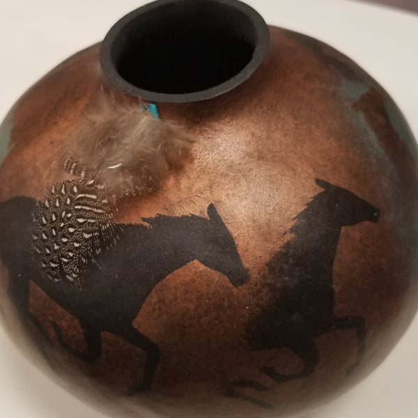 Horse Spirit Animal Gourd one of a kind