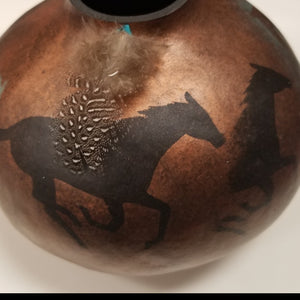 Horse Spirit Animal Gourd one of a kind