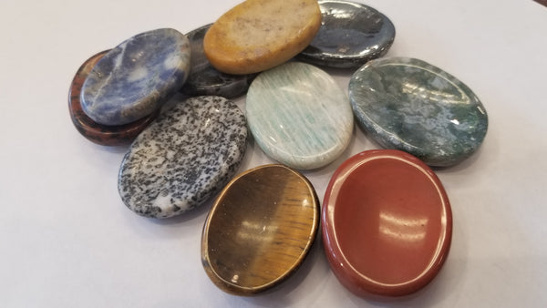 Various Gemstone Worry Stones