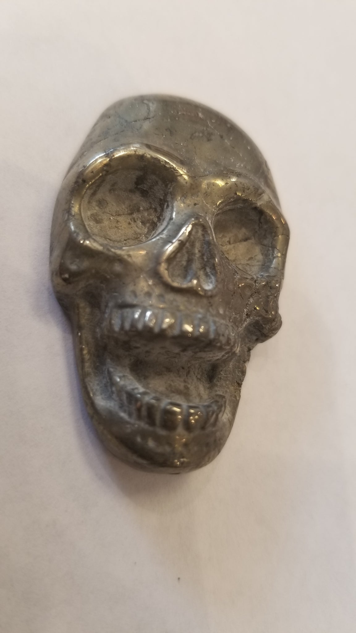 Hematite Carved  Skull 2 inch tall