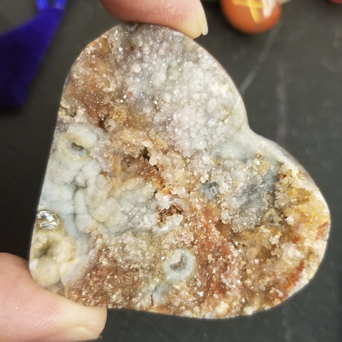 Quartz Druzy Heart - 2.5”