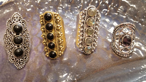 Boho Style Multi Stone Assorted Rings