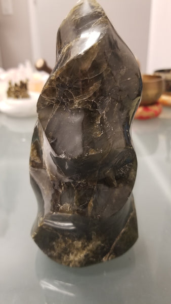 Labradorite Flame Carving 6-Inch