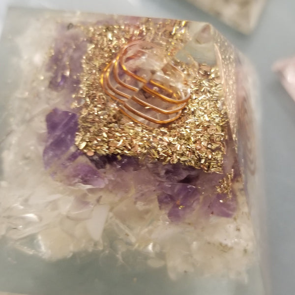 Gemstone Orgone Pyramid | Assorted Gemstones | 2.5 Inch