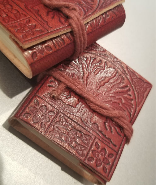 Leather Book Keychain Journal