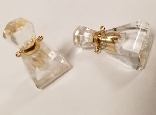 Crystal Perfume Bottle Pendant