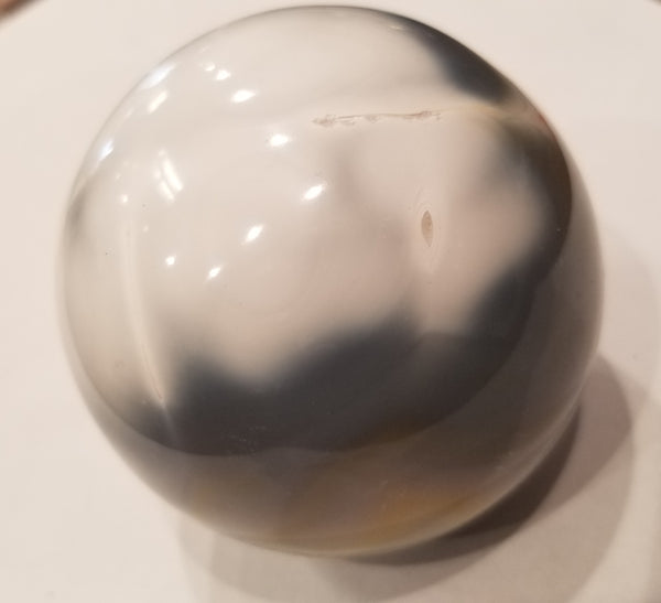 Blue Lace Agate Sphere 3.5 Inch