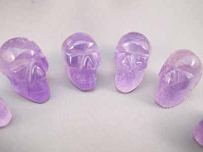 Longhead Style Amethyst Skulls