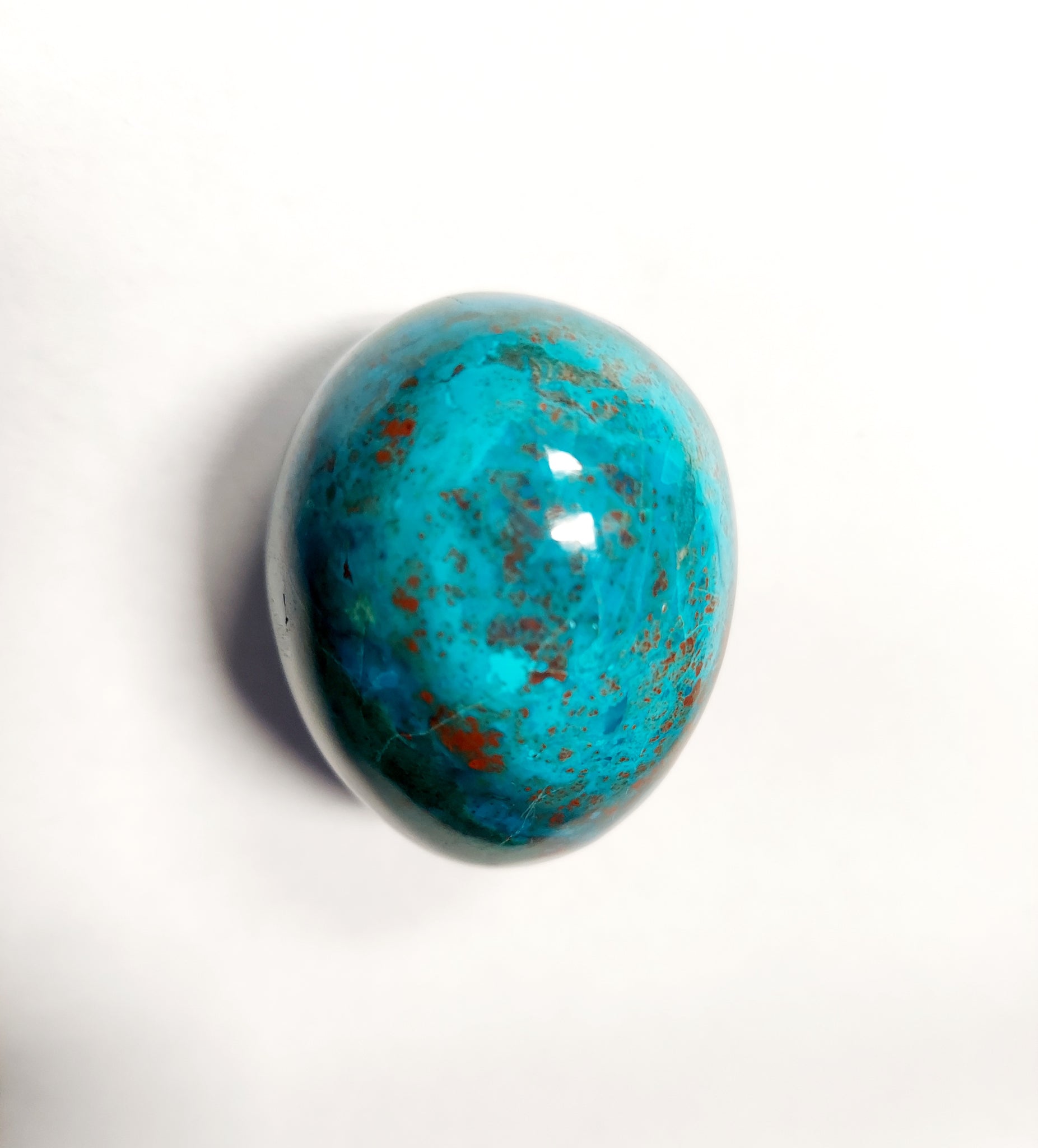 Chrysocolla Carved Egg