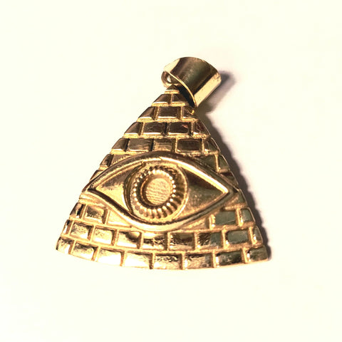 Eye of Providence Gold Plate Pendant