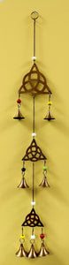 Triquetra Wind Chime 3 Station Brass