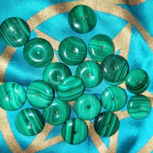 Malachite Donut Mini 1 Inch