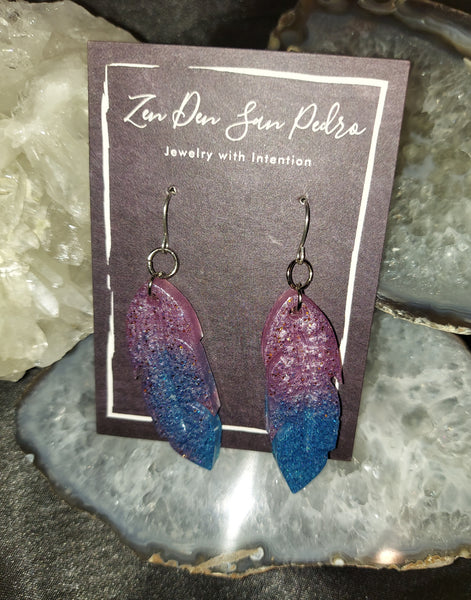 Resin Earrings by The Zen Den San Pedro