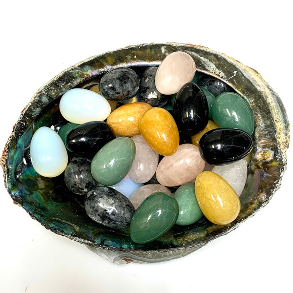 Mini Egg Carvings in Assorted Gemstones
