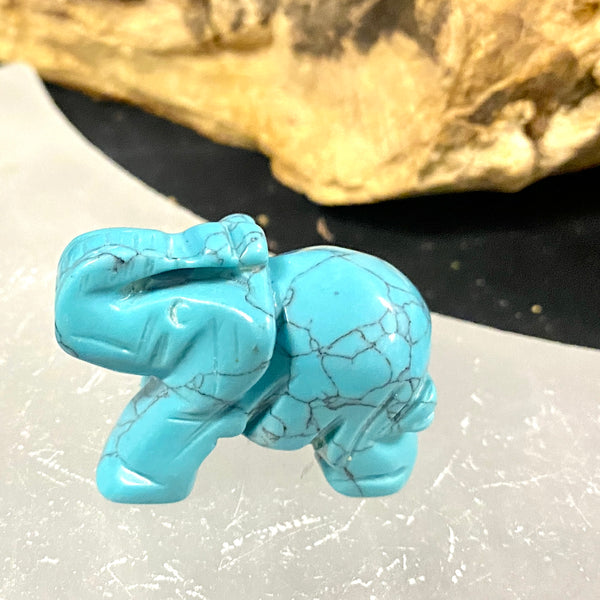 Carved Gemstone Elephants | Assorted | Small