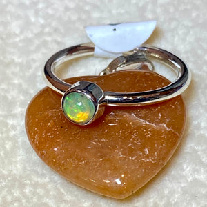 Sterling Silver Opal Ring