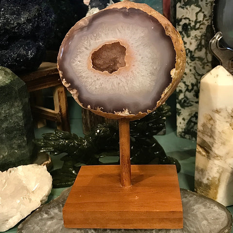 Quartz Crystal Wood Mounter Specimen