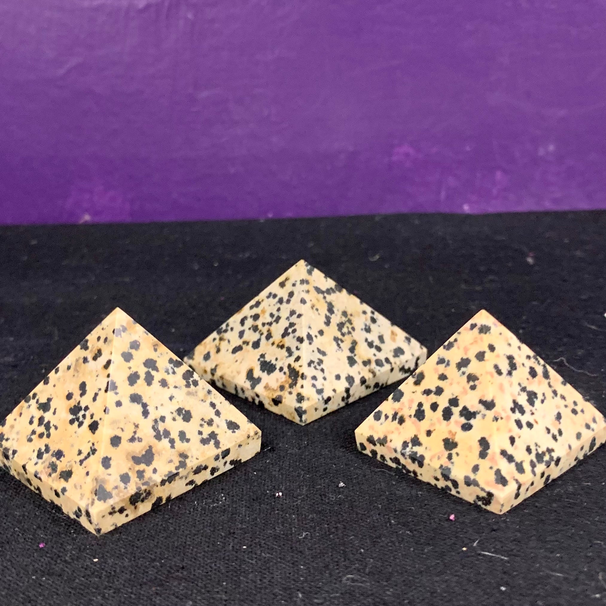 Dalmatian Jasper Pyramid - 1.5”
