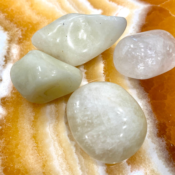 Sulfur Quartz Tumbled Pocket Stone