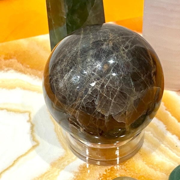 Black Moonstone Sphere